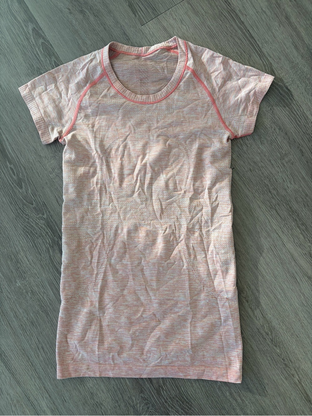 Lululemon Pink Heathered Short Sleeve Tee